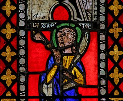 Fenster aus der Kirche des Heiligen Johannes des Täufers, ca. 1275 von French School